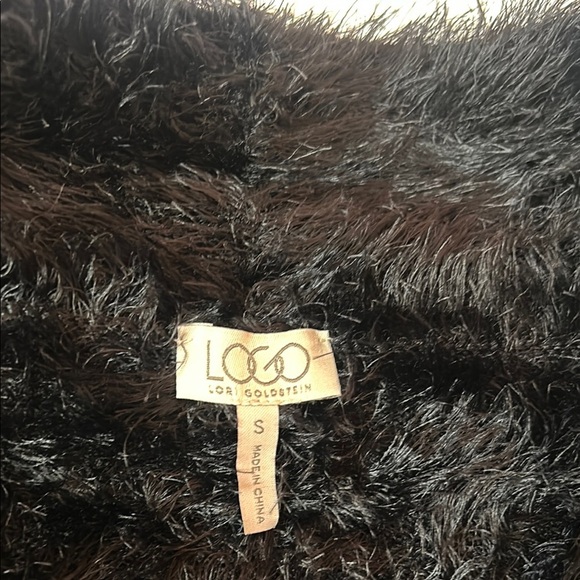 LOGO by Lori Goldstein Black Teddy Jacket Cozy and Chic - Picture 2 of 5